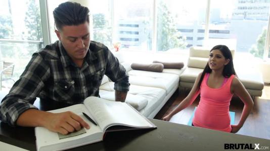 Превью Телочка взяла за щеку член парня и позволила себя отжарить в киску № 3697